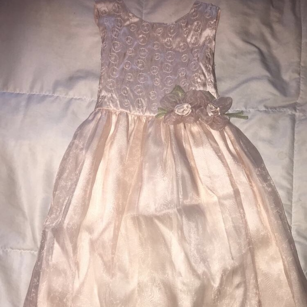 Girls Light Pink Formal Dress